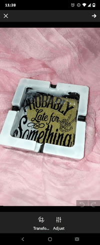 Image 1 of Probably Late for Something Resin Decor