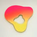 Image of Wall Sculpture Shape 2 Pink/Yellow Fade 25cm