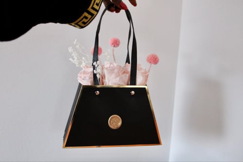 Image of Preserved Rose Purse Arrangement