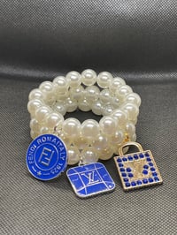Image 12 of Stackable Pearl Bracelets with Designer-Inspired Charms