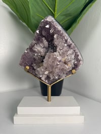 Image 7 of ICY AMETHYST CLUSTER WITH CUSTOM STAND -BRAZIL-