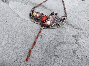 Fire statement necklace 