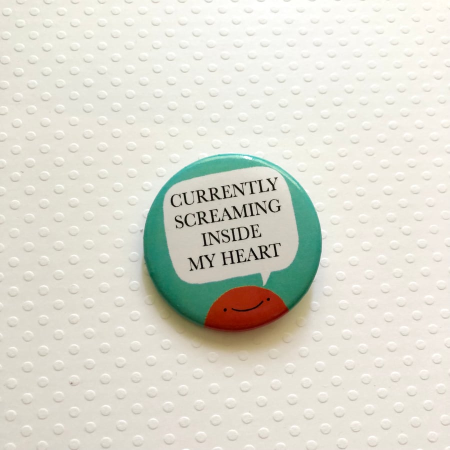 Image of new 1.5" SCREAMING button 