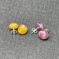 Image 3 of Swirly Stud Earrings