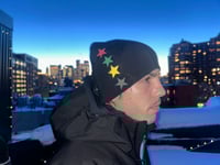 Image 3 of FourStar beanie (midnight)