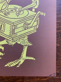 Image 2 of 'Swan Song' blockprint