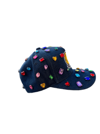 Image 4 of custom denim gem SnapBack 