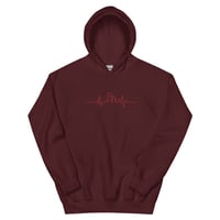 Image 3 of Unisex Hoodie - Heartbeat (embroidered)