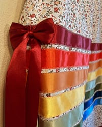 Image 2 of ribbon skirt- red to blues