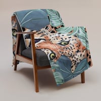 Image 2 of Jungle Cat Silk Touch Throw Blanket