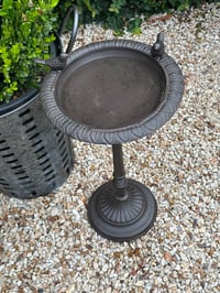 Image 4 of Cast Iron Bird Bath Petite