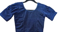 Image 3 of Puff Shimmer_Premium Quality Shimmery Stretchable Puff Sleeves Blouse 
