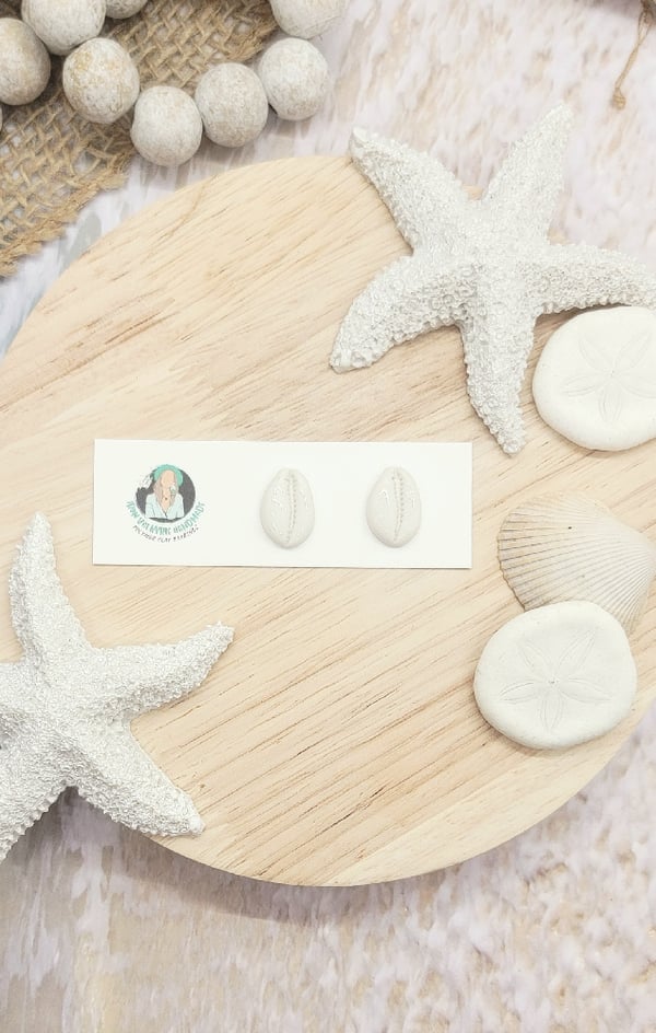 Image of Cowrie Shell Studs