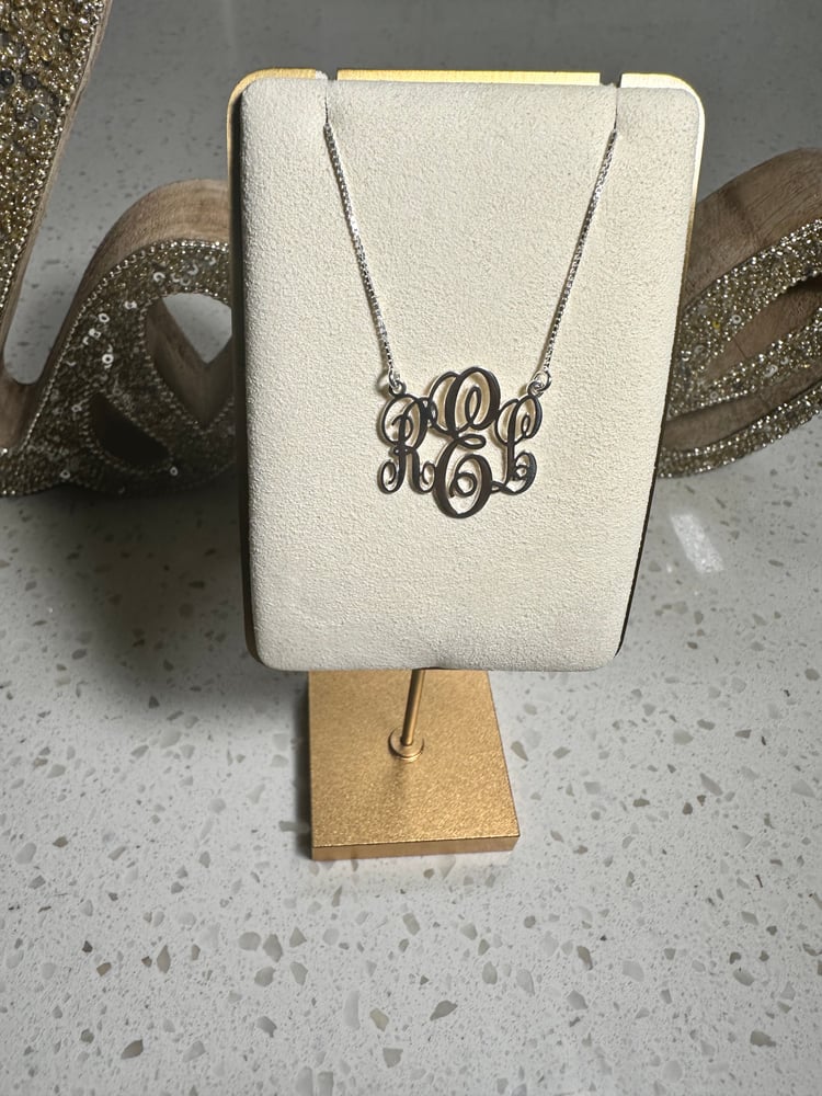 Silver Monogram Necklace | Be Embraced Treasures