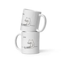 Image 3 of White glossy mug HECK 