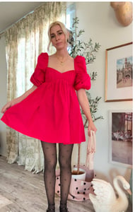 Image of Pink puff dress 