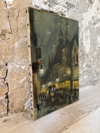 Image 4 of L’huile sur toile Scène du soir 