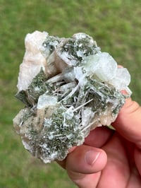 Image 1 of Green Apophyllite, Scolecite & Stilbite Specimen | India #3040