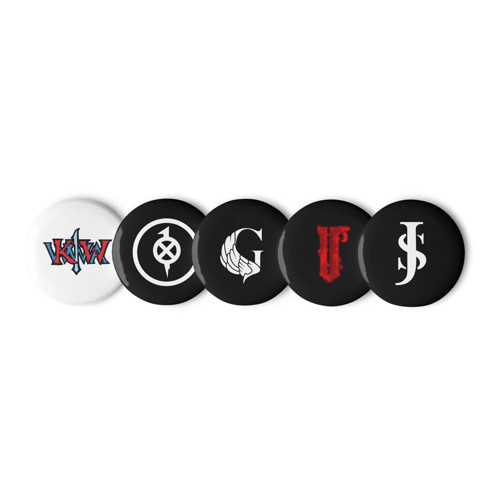 Image of Set of pin buttons
