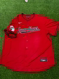 Image 5 of Authentic Cleveland Guardians Pro Cut On-Field Red Alternate Nike MLB Jersey