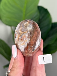 Image 9 of SANGRIA LACE AGATE PALM STONES LOT 2