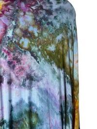 Image 3 of 3X PLUS Jersey Knit Open Cardigan in Appalachian Sunset Ice Dye