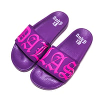 Image 2 of DALLAS PURPLE/PINK SLIDES (NOW SHIPPING)