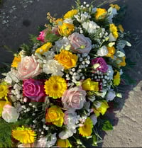 Image 1 of Coffin spray - Yellows & Pinks 