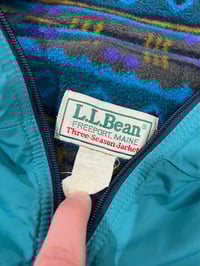 Image 3 of Vintage Fleece Lined LL Bean Windbreaker Jacket