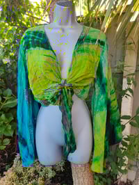 Image 2 of Wanderlust Stevie top Green and yellow upto 14