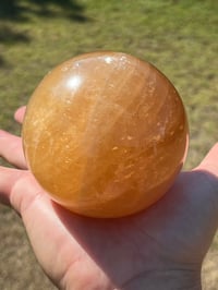 Image 2 of Honey Calcite Sphere #2389