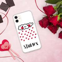 Image 2 of Raining Hearts iPhone Case