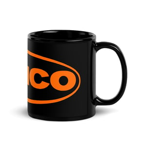 Image of Official Remco Toys - Black Glossy Mug (Orange logo)