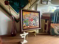Image 2 of Brazilian Naive Oil Painting on Canvas