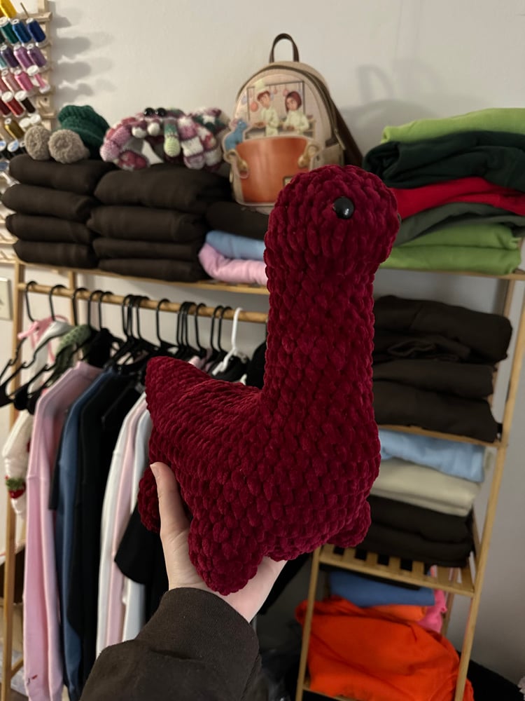Image of brontosaurus plushie 