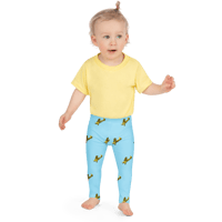 Image 2 of Boy's Kid's Leggings (yellow planes)