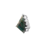 Image 2 of Elevate - Moss Agate + CZ