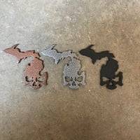 Michigan Skull® Metal Magnet Bottle Opener 