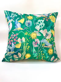 Image 2 of Heron and Dandelion Field Pillow Cover o