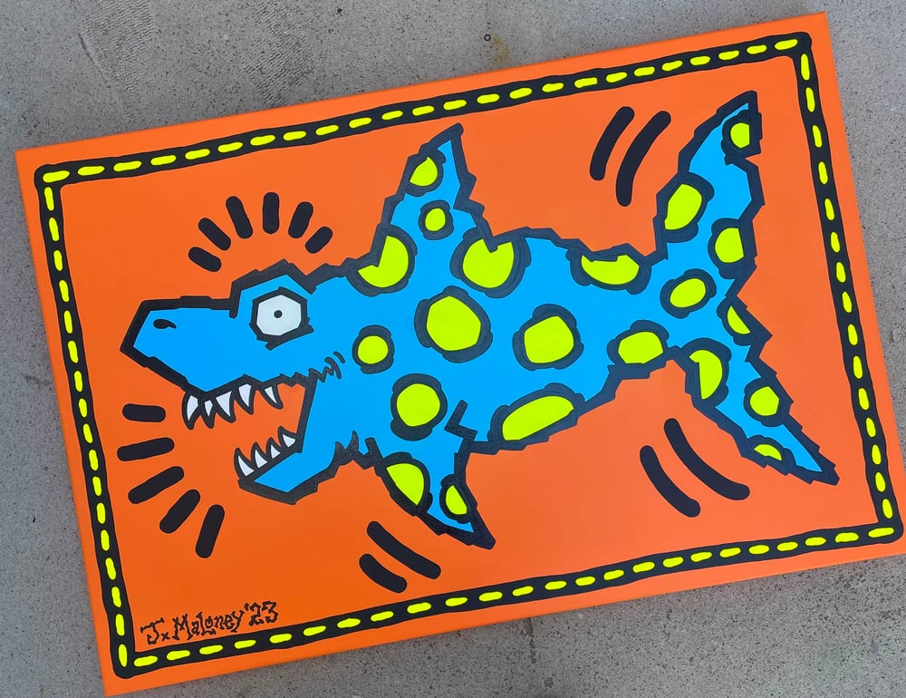 Original Chum The Shark Painting! 