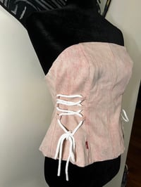 Image 1 of Pink Levi Jeans redesigned Corset