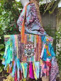 Image 2 of Frill Sari shoulder bag - leather straps