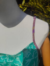 Image 17 of Kimono and cami top Set-jade and 💜 purple