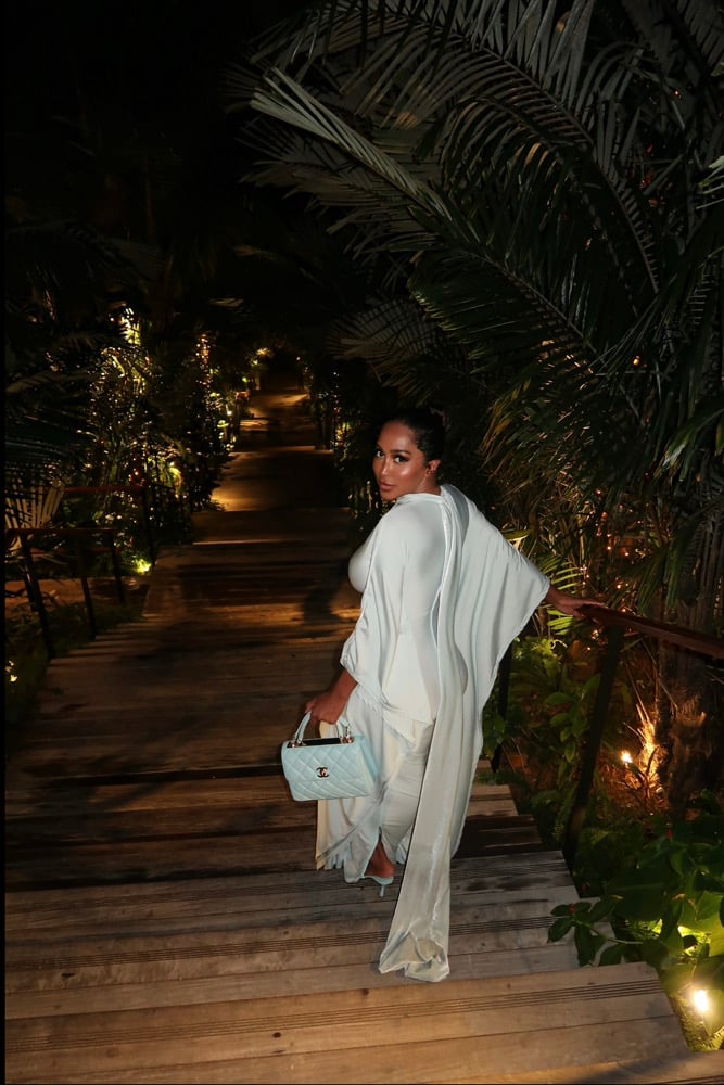 Image of BBX BRAND RUCHED BATWING GOWN WITH VELVET DETAILS (XS)