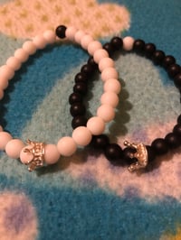 Image 1 of matching bracelets 🤍🖤