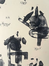 Image 3 of Abstracts Figures Bodies Lino Print