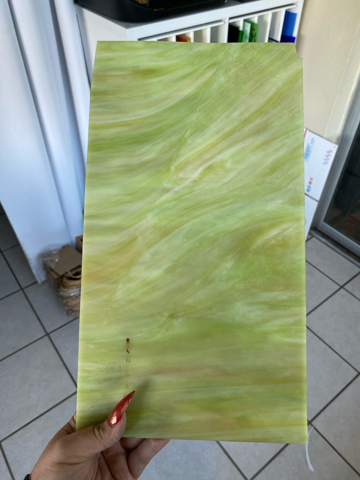 Image of SHEET GLASS - 12x12 Green/White/Amber Mix