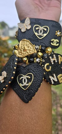 Image 2 of Coco black 4 Stack Bracelets