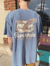 Riverside Eagle Tee Denim Blue