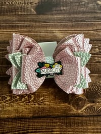 Image 3 of Spring Blossom Tumbler Straw Topper Bow